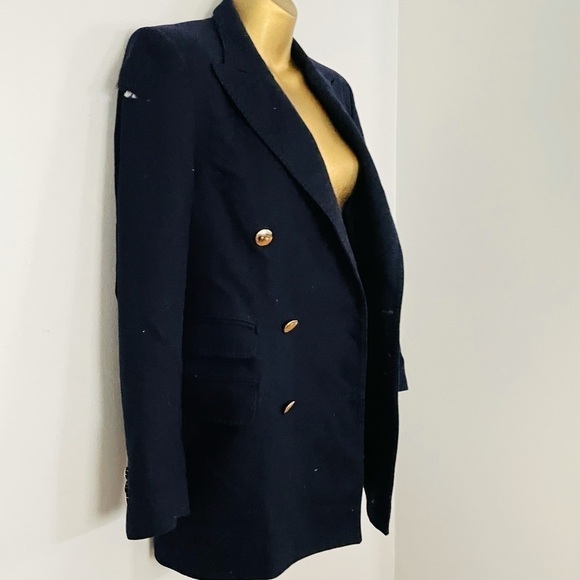 officine generale blue blazer gold buttons size 38 - Picture 2 of 5